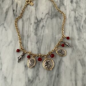 Patricia Nash 18” Valentines Day Necklace w/cupids!